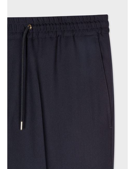 Paul Smith Blue Tailored Trousers With Relaxed Fit for men