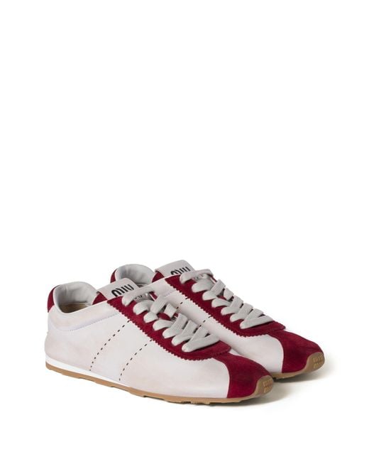 Miu Miu Pink Allacciate Nappa Deco'+Scamosci