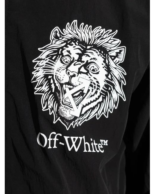 Off-White c/o Virgil Abloh Black Graphic Print Jacke