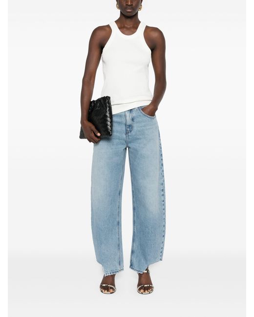 Closed White Ribbed Tank Top In