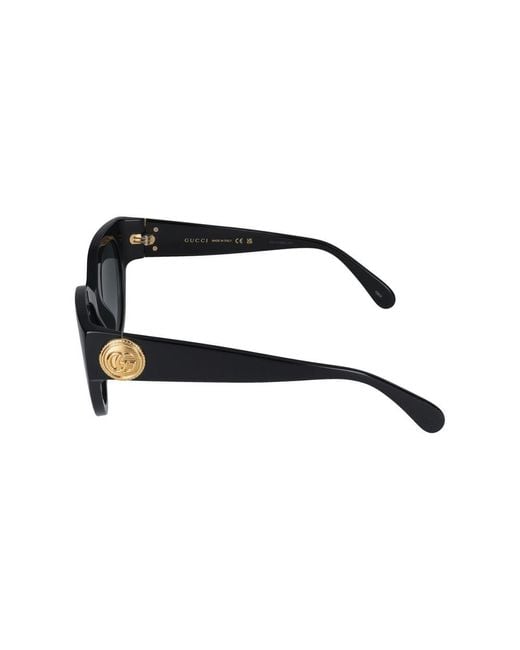 Gucci Sonnenbrille GG1408 S 001 schwarzes schwarzes grau /21 /140 in Black für Herren