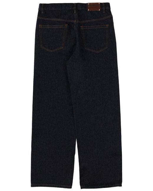 Dries Van Noten Blue Jeans Pine for men