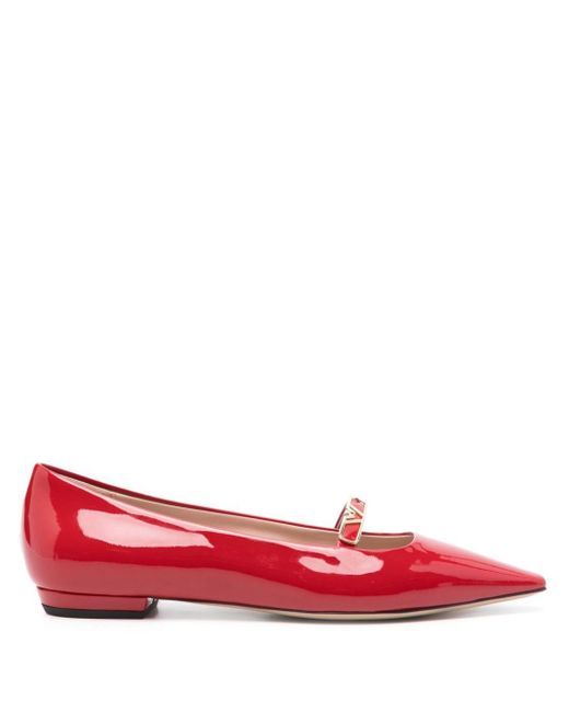 Eclat Jewels Red Patent Leather Ballets for men