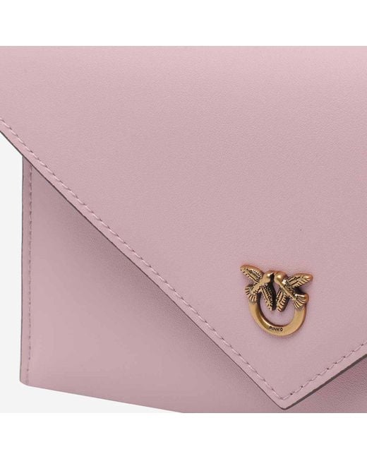 Pinko Pink Small Pouch Bag With Logo