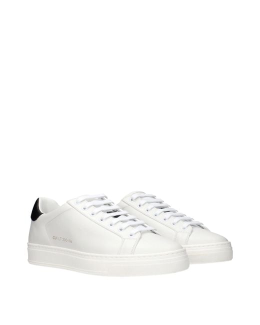 CU | LT ESSENCE White Sneakers Leather/Ink for men