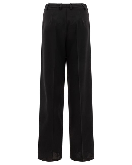 Semler Black Wide-Leg Pants Trousers