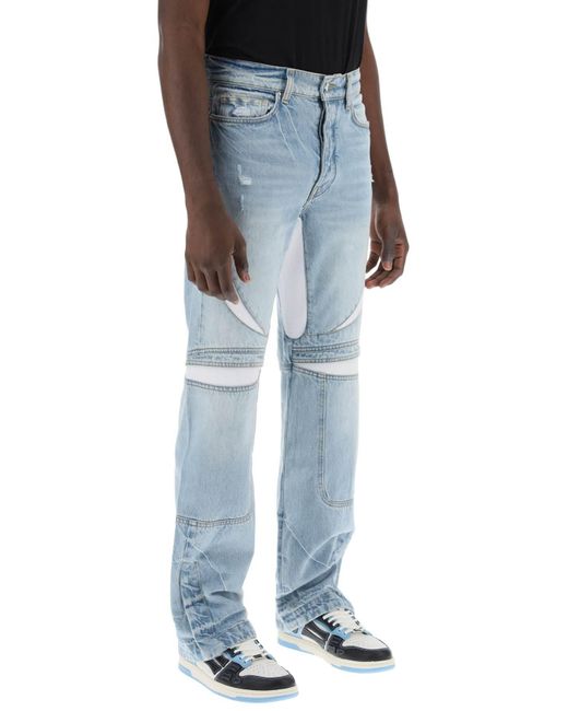 Amiri Mx 3 Jeans Met Mesh -inserts in het Blue voor heren