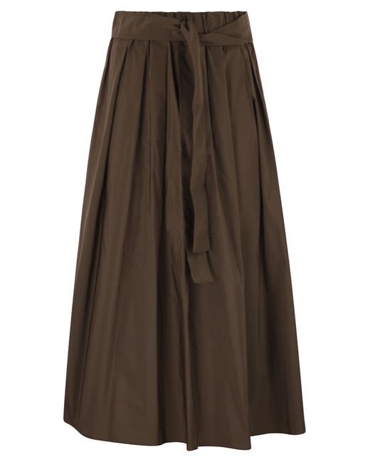 Fin de semana Max Mara Zarda Wide Taffeta falda Weekend by Maxmara de color Brown