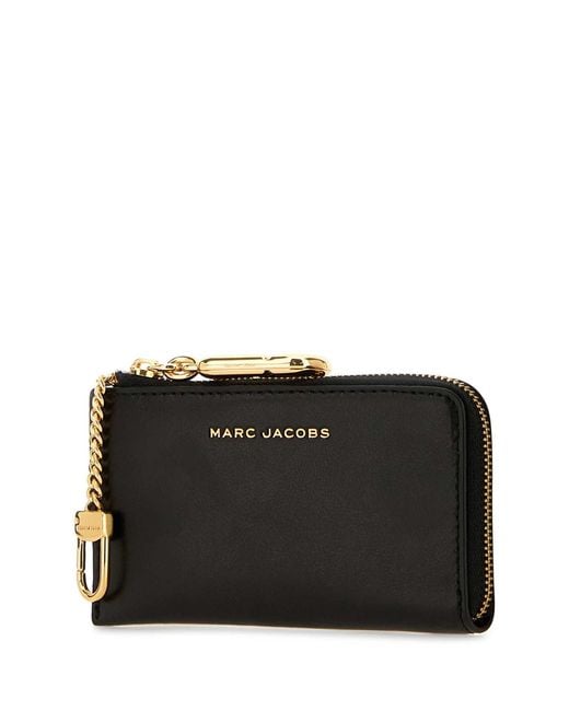 Marc Jacobs Black Leather Card Holder