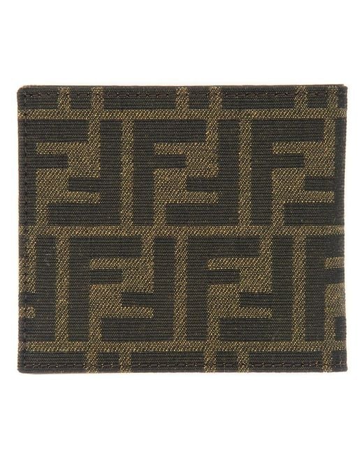 Fendi Green Portafoglio Bifold for men