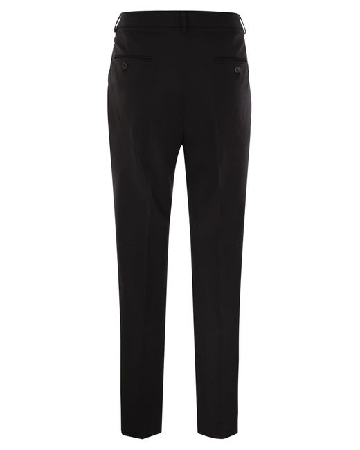 Weekend by Maxmara Black Weekend Max Mara Canon Wool Cigarette Trousers