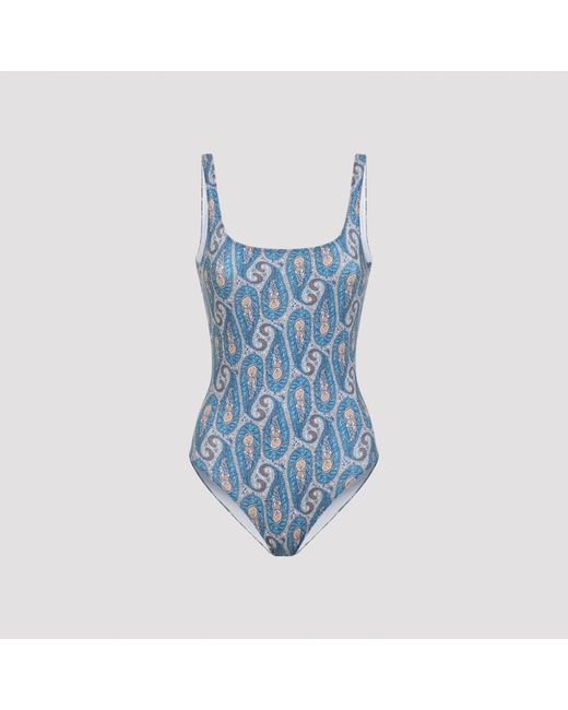 Etro Backless One Piece in het Blue