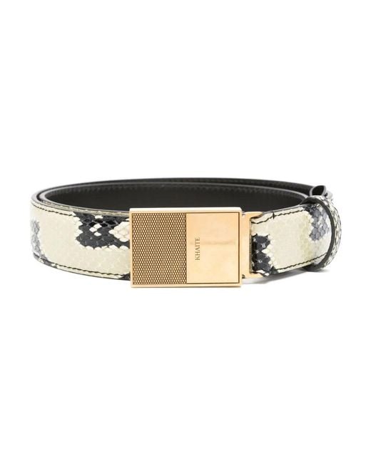 Khaite Natural Snakeskin Effect Belt