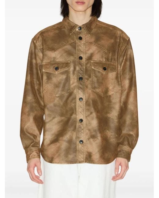 Isabel Marant Brown Kadrian Shirt for men