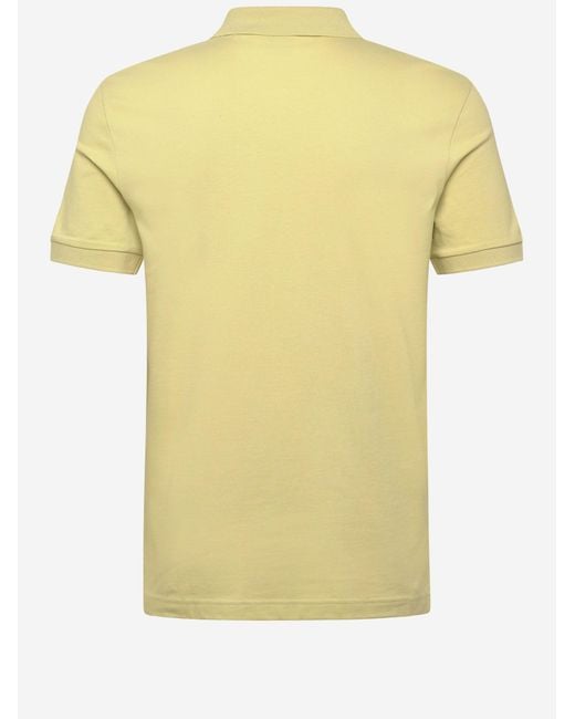 Boss Yellow Stretch Cotton Polo Shirt for men