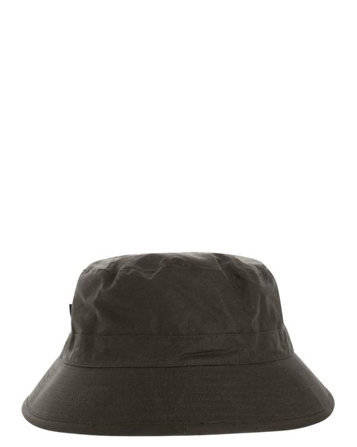 Barbour Black Sporthut Wax Hat for men