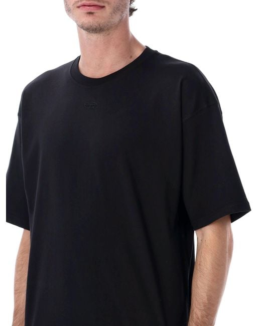 DIESEL Black T Shirts And Polos