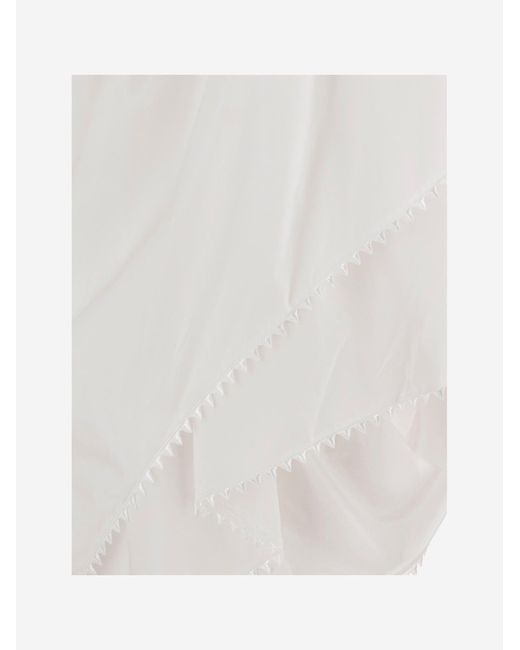 Jacquemus White Layered Cotton Dress