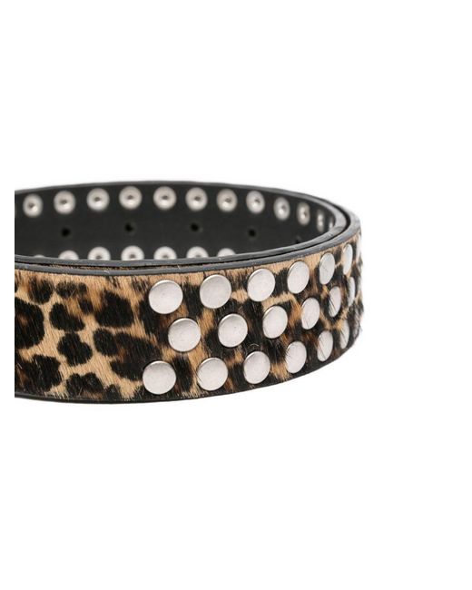 Golden Goose Deluxe Brand Multicolor Leo Studded Leather Belt