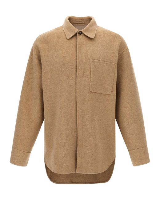 J.W. Anderson Wool Overhirt in het Natural voor heren