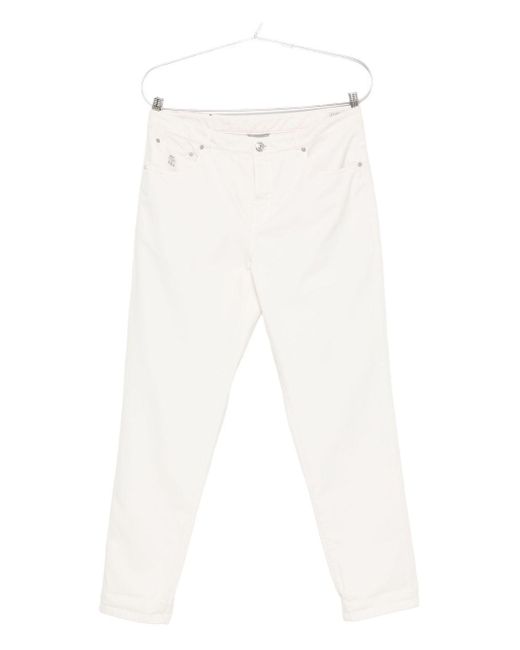 Pantalones de algodón de Brunello Cucinelli de hombre de color White