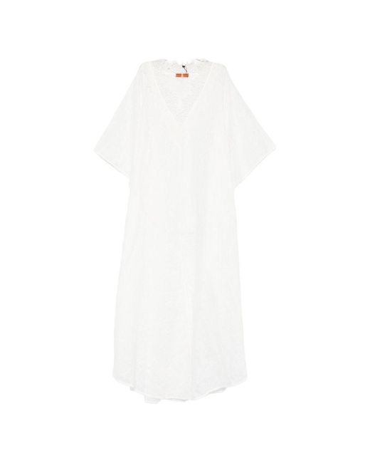 Ermanno Scervino White Long Kaftan