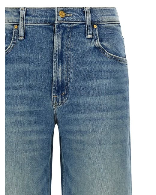 'The Spinner Zip Sneak' Jeans ' Mother de color Blue