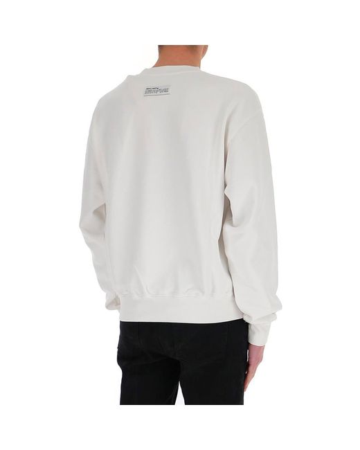 Heron Preston White Periodic Table Print Sweatshirt for men