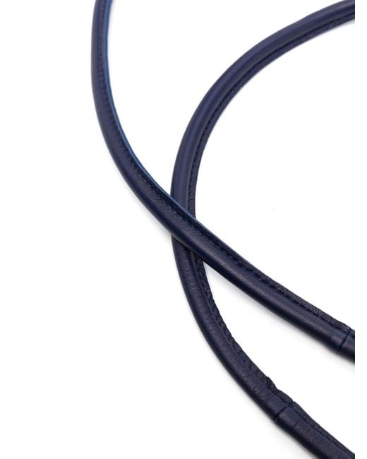 FURLING BY GIANI Blue Leather Belt