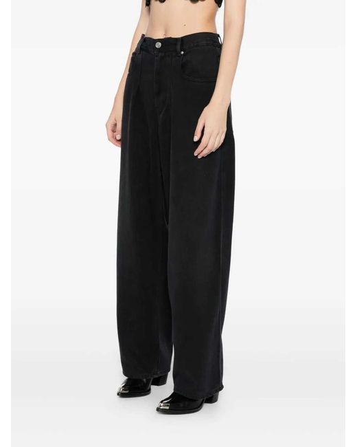 Isabel Marant Black Faded Effect Jeans