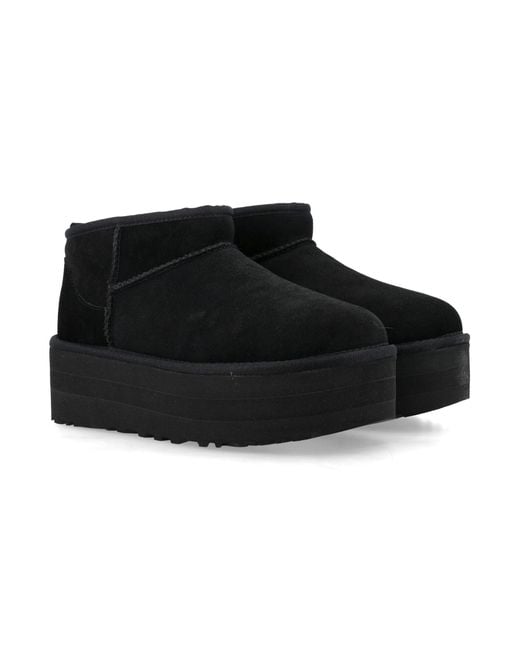 Ugg Black Classic Ultra Mini Platform