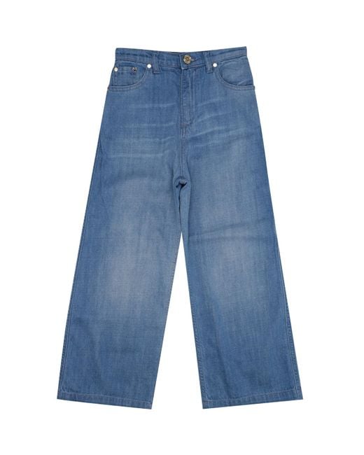 Elisabetta Franchi Blue Trousers