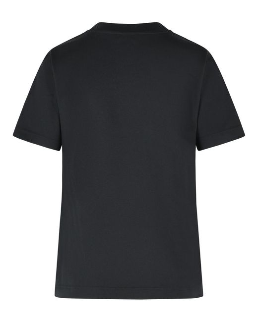 Burberry Black 'Frankie' Cotton T-Shirt