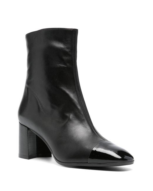 CAREL PARIS Black Esprit Leder -Knöchelstiefel