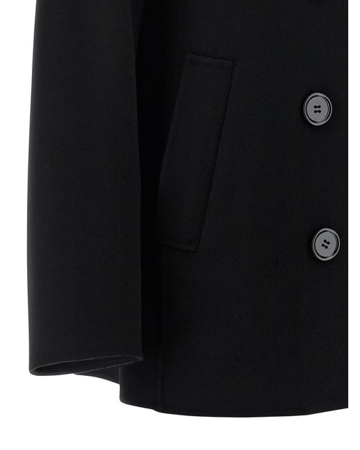 Max Mara Black 'Elise' Mantel