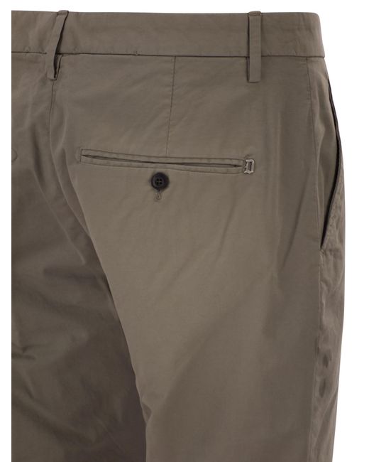 Dondup Gray Spiritissimo Stretch Gabardine Chino for men