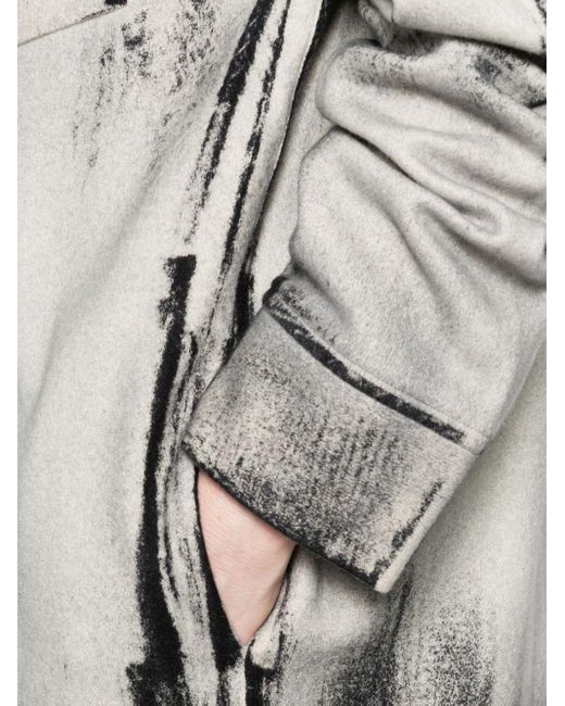 Avant Toi Gray Wool And Cashmere Blend Shirt