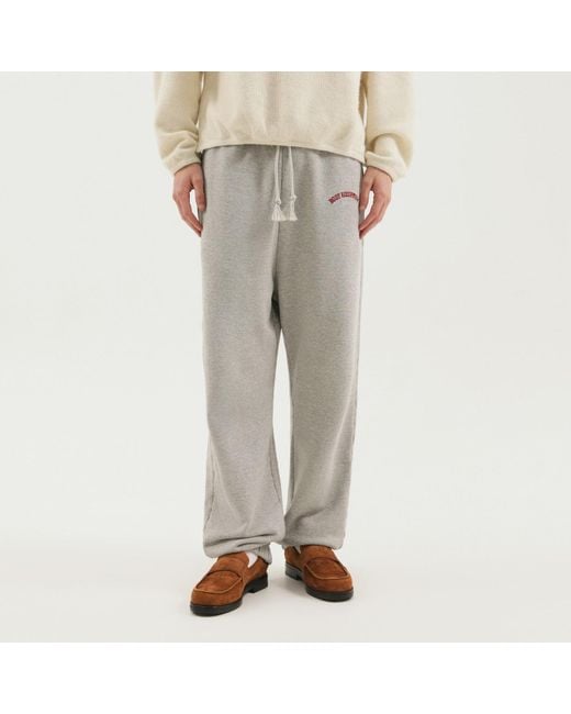 1989 STUDIO Gray Body Equipment Jogging Pants for men