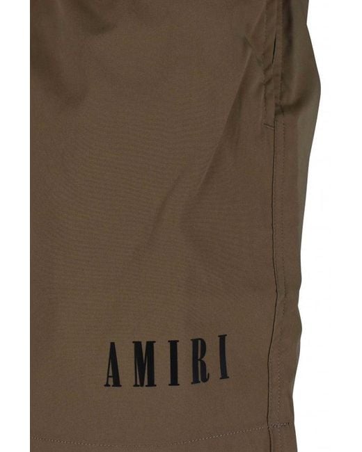 Amiri Green Polyester And Elastane Swim Shorts for men