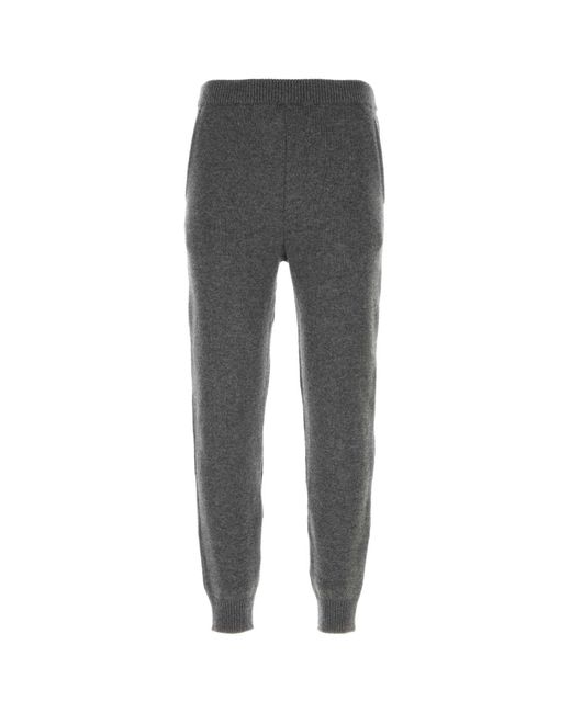 Prada Gray Dark Cashmere Joggers for men