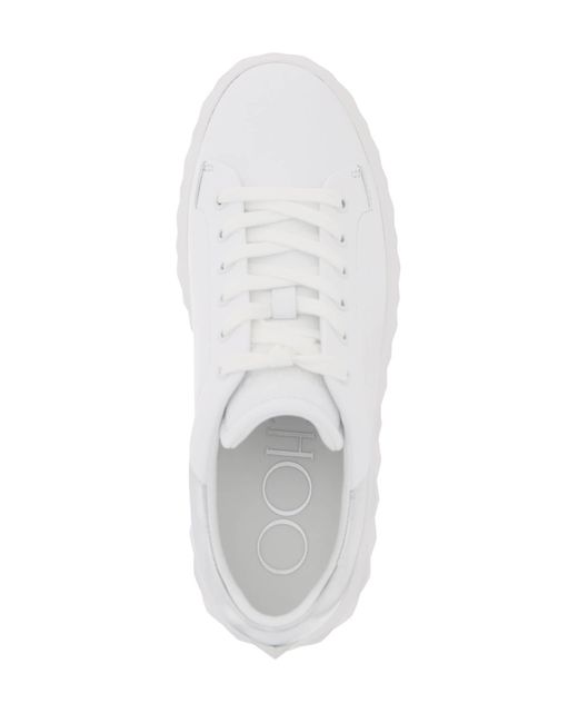 Jimmy Choo White Diamond Maxi/F II Sneakers