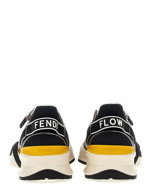 Fendi Black 'Flow' Sneakers for men