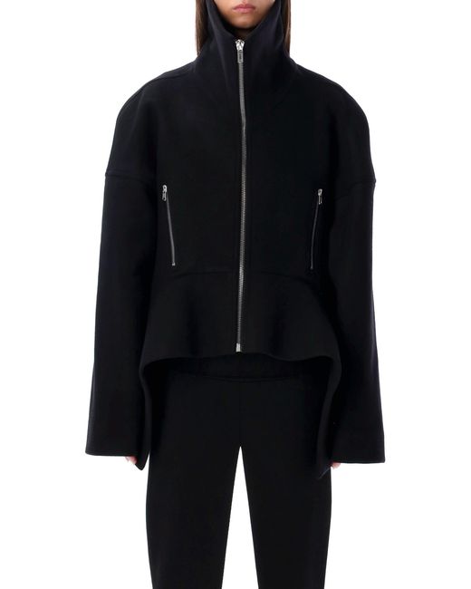 Rick Owens Blue Wool Draculimo Structured Jacket
