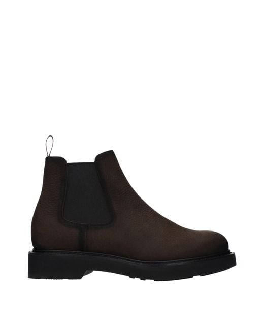 Church's Black Leicester Boots Suede/Ebony