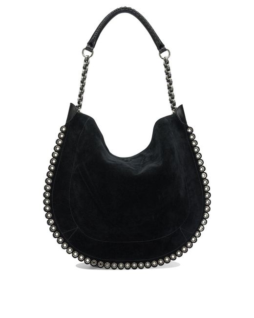 Isabel Marant Black "Oskan Hobo Soft" Shoulder Bag