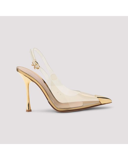 Gianvito Rossi Metallic Plexi Pump