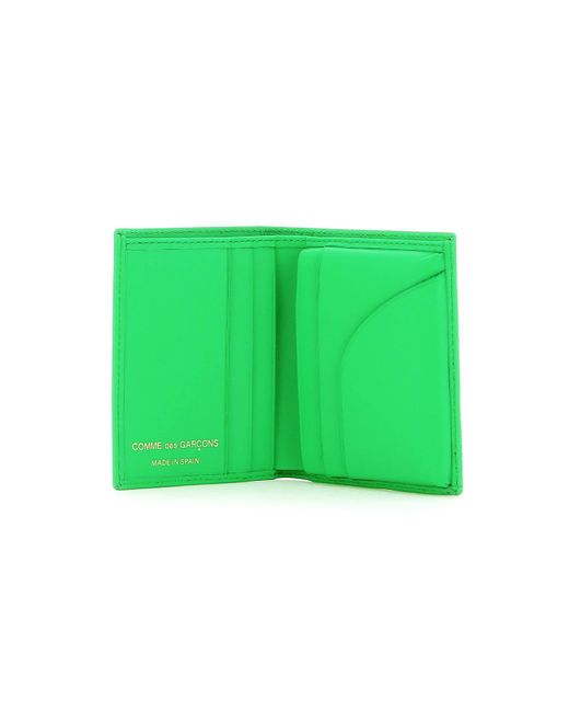 Comme des Garçons Comme des Garcons Portemonnaie aus Leder mit zwei Fächern in Green für Herren