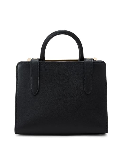 Strathberry Black Mini Tote Leather