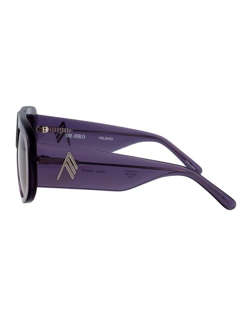 The Attico Purple Mask Sunglasses Attico57 C7 Sun C7