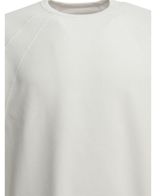 Goldwin White "Mesh Wf Actinoid" Crew Neck T Shirt